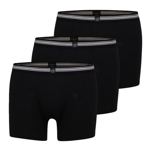 Bugatti Heren Long Pants Flexcity 3Pack Zwart