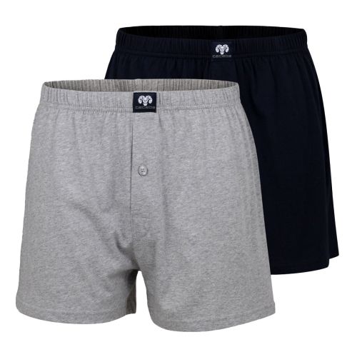 CeCeBa Heren Boxer Daytona 2pack Grijs Zwart