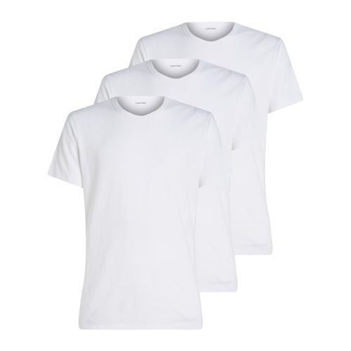 Calvin Klein Heren 3Pack Crew Neck T-Shirt Wit