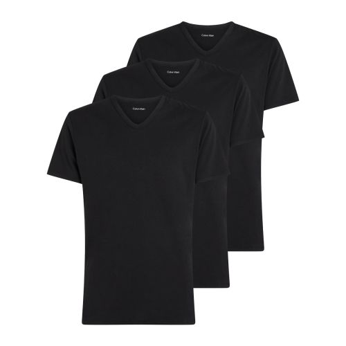 Calvin Klein Heren 3Pack T-shirt V-Neck Zwart