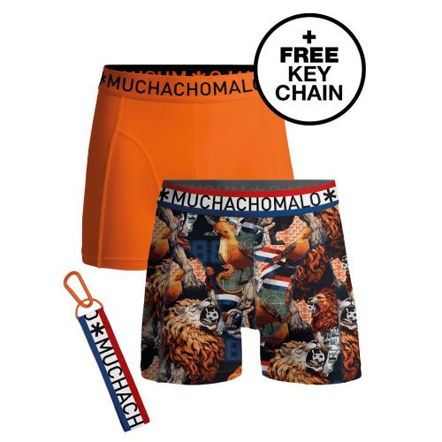 MuchachoMalo Jongens Boxershorts 2Pack EK Nederland incl keychain