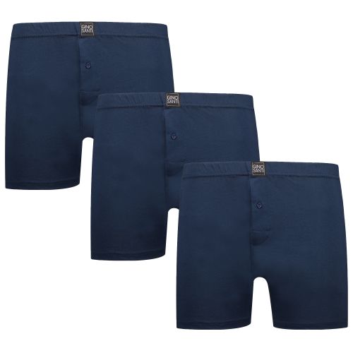 Gino Santi Klassieke boxer 3-pack Navy