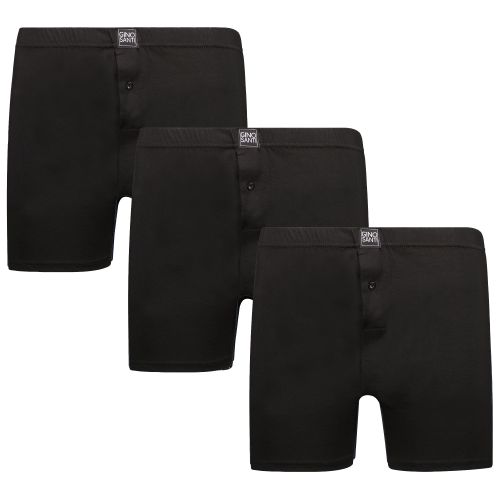 Gino Santi Klassieke boxer 3-pack Zwart