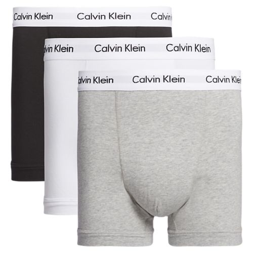 Calvin Klein Ondergoed BIG Trunk Cotton Stretch Zwart Grijs Wit