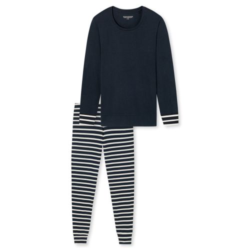 Schiesser Dames Pyjama Lang Nightblue