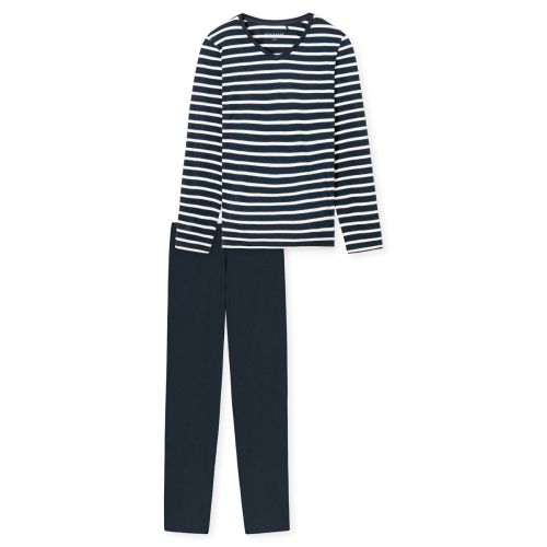 Schiesser Dames Pyjama Lang Nightblue
