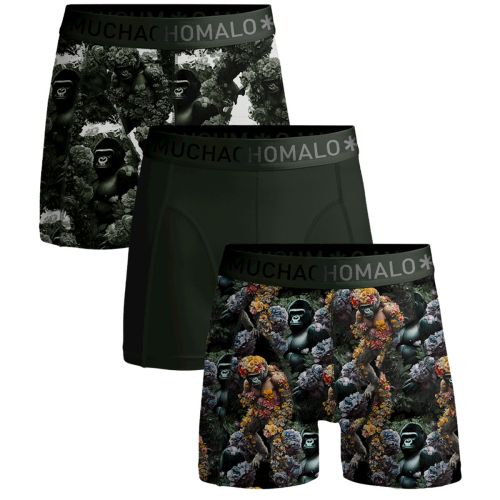 MuchachoMalo Jongens Boxershort 3Pack Gorilla