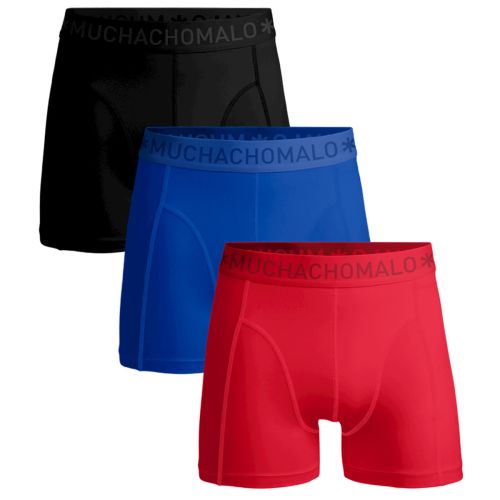 MuchachoMalo Heren Boxershorts Microfiber 3Pack Zwart Blauw Rood 33