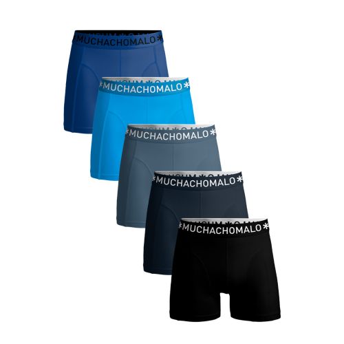 MuchachoMalo Solid 922 5PACK BLACK BLUE GREY SUPER ACTIE Heren Boxershorts
