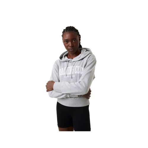 Bjorn Borg Dames Sthml Crop Hoodie Grey Melee ME008