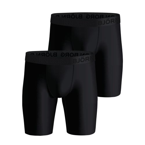 Bjorn Borg Heren Boxer Long Leg 2Pack Performance Black MP001