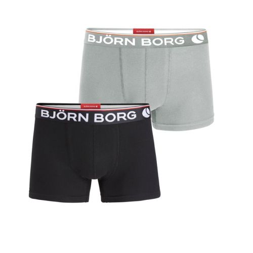Bjorn Borg heren 2pack Comfort boxershorts Grey melange/ Black