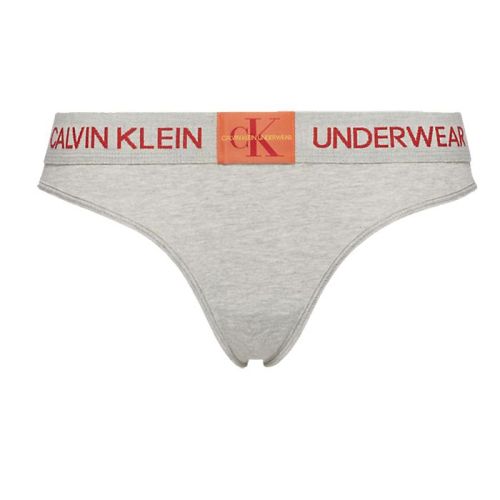 Calvin Klein dames Monogram string grijs