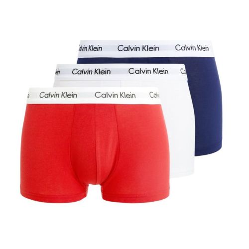 Calvin Klein Ondergoed Colors Red White Blue Low Rise Trunk 3pack