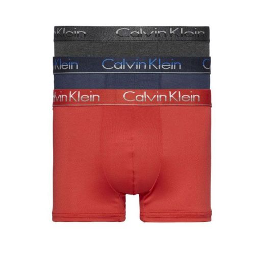 Calvin Klein heren 3pack Special Red Heat/ Charcoal/ Blue Shadow