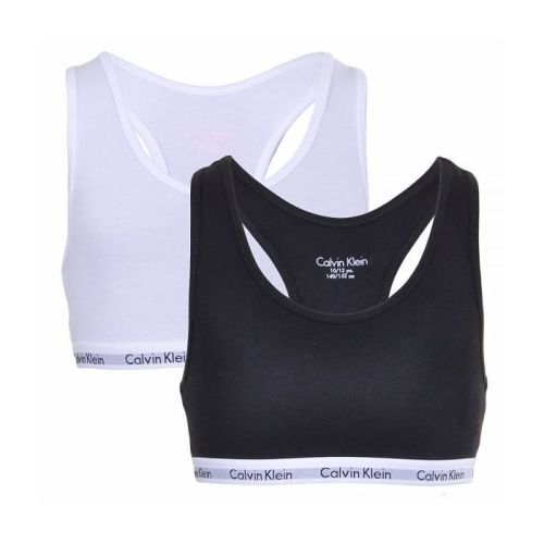 Calvin Klein meisjes bralette 2pack zwart wit