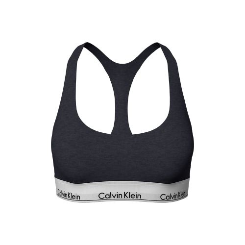 Calvin Klein Modern Cotton Unlined Bralette Black Melee 5GA