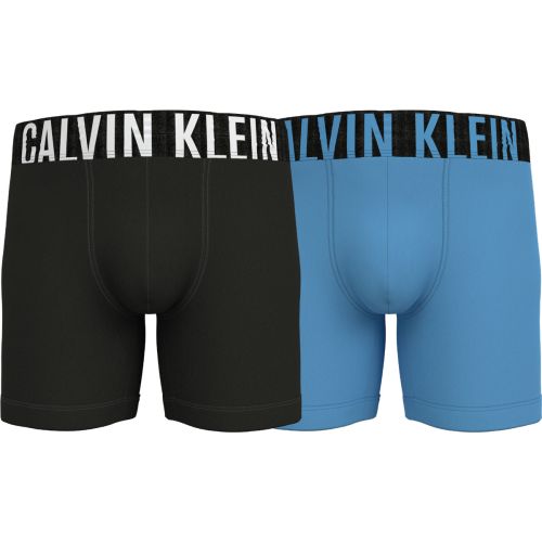 Calvin Klein Ondergoed Men BOXER BRIEF 2PK 1SR BLACK/ SIGNATURE BLUE