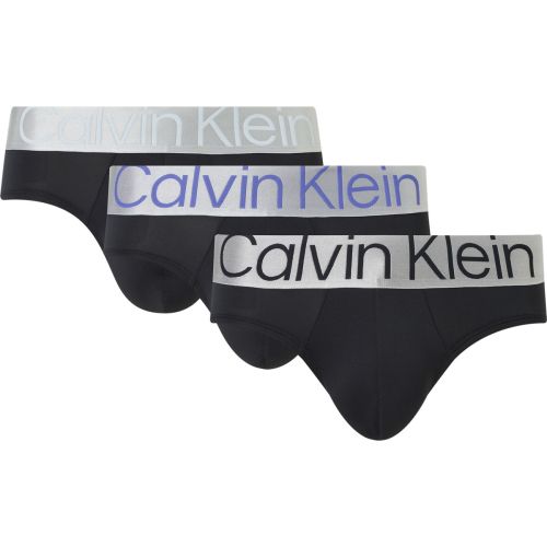 Calvin Klein Ondergoed Men HIP BRIEF 3PK 1EH B-BLACK/ DARK LAVENDER/ ZERO BELOW