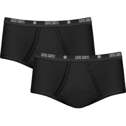 Gino Santi Heren Classic Maxi slip 2pack Zwart