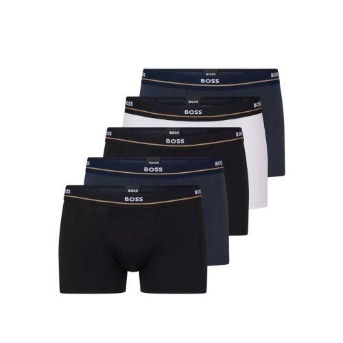 Hugo Boss Trunk Boxershorts Essential 5Pack Open Blue