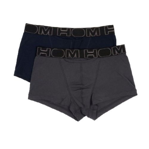 HOM H01 Boxer Brief Navy Grey 2Pack Boxerlines