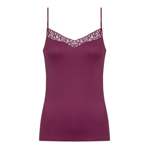 MEY Dames Emotion Elegance Spaghetti Hemd Barbados Cherry 55370