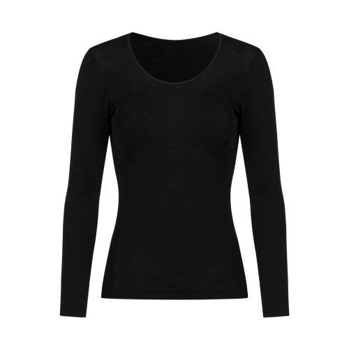 MEY Dames Spencer Merino Wol Serie Exquisite Zwart 66577 - Maat : 40- Kleur : Zwart