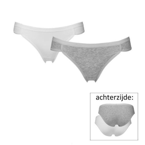 Puma Daily bikini 2 pack white grey melange