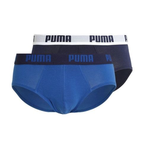 Puma Heren Slips Basic Blauw 2Pack