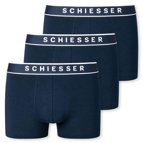 Schiesser Boxershort 95/5 Organic 3Pack Navy