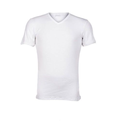 Schiesser heren Retro shirt V-hals wit