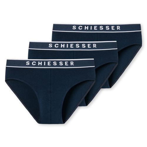 Schiesser Rio slip 95/5 Organic 3Pack Navy