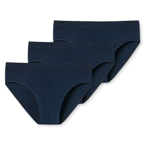 SCHIESSER Supermini Slip 95/5 Organic 3Pack Navy