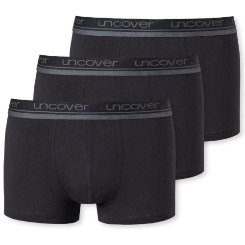 SCHIESSER Uncover Heren Boxershort 3Pack Zwart