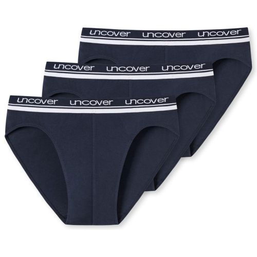SCHIESSER Uncover Heren Midi Slip 3Pack Navy