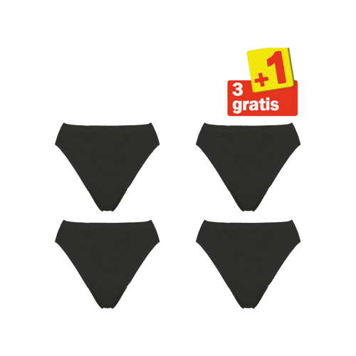 Sloggi Basic tai Slip 4 pack zwart 3+1 gratis