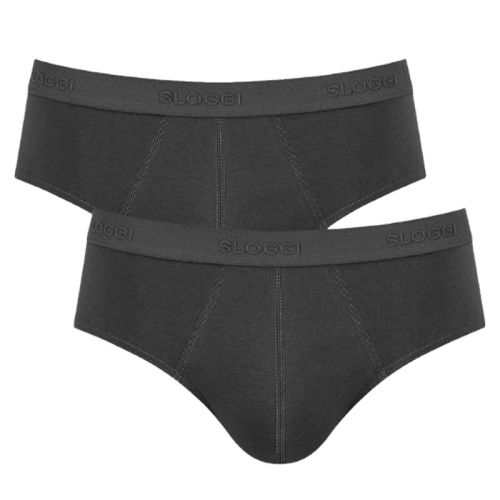 Sloggi Men 24/7 2Pack Midi Zwart