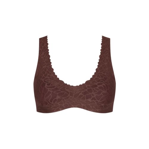 Sloggi Zero Feel Lace 2.0 Bralette Ebony Brown