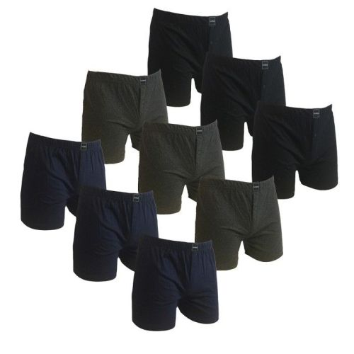 Suaque Klassieke boxer 9 pak Navy, Zwart, Antraciet