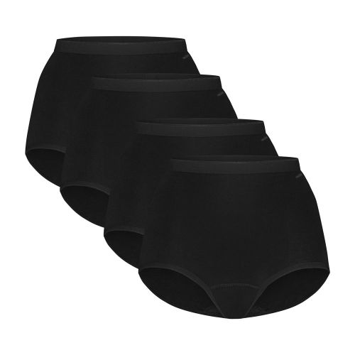 Ten Cate Dames Basics Maxi Highwaist 4Pack Zwart