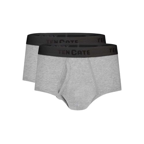 Ten Cate Heren Basics Classic Brief Cotton Stretch 2Pack Light Grey Melee