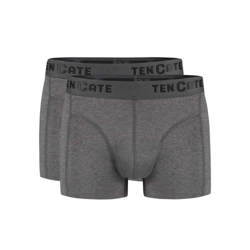 Ten Cate Heren Basics Shorty Cotton Stretch 2Pack Antraciet Melee