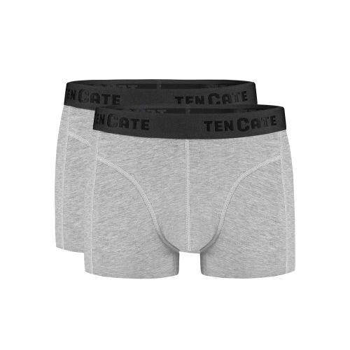 Ten Cate Heren Basics Shorty Cotton Stretch 2Pack Light Grey Melee