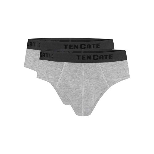 Ten Cate Heren Basics Slip Cotton Stretch 2Pack Light Grey Melee