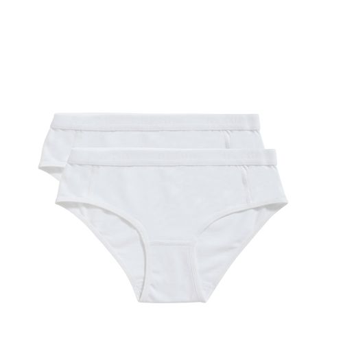 Ten Cate Meisjes Hipster Slip 2Pack Cotton Stretch White