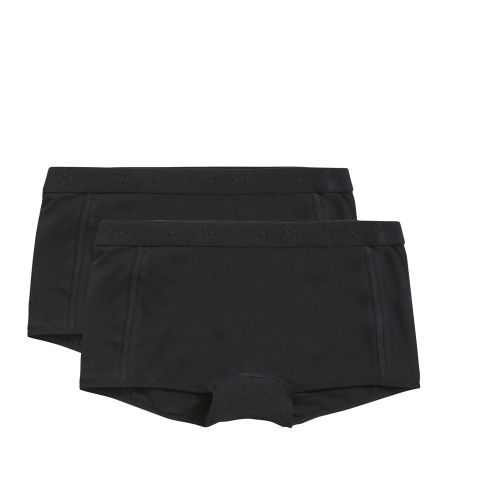 Ten Cate Meisjes Shorts 2Pack Cotton Stretch Black