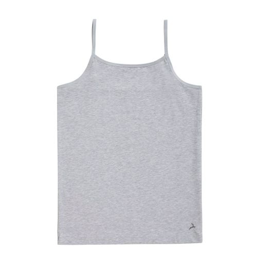 Ten Cate Meisjes Spaghetti Hemd Cotton Stretch Light Grey Melee