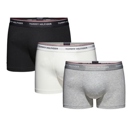 Tommy Hilfiger Trunk boxershorts 3pack zwart/wit/grijs