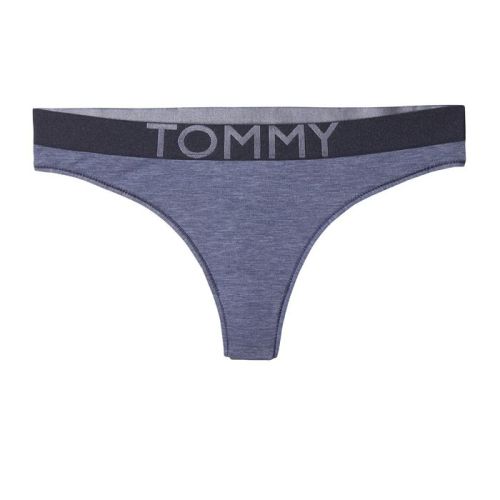 Tommy Hilfiger dames super soft string blauw